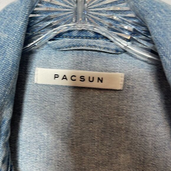 PacSun Light Washed Men’s Jean Jacket. Size Medium. - Picture 4 of 10